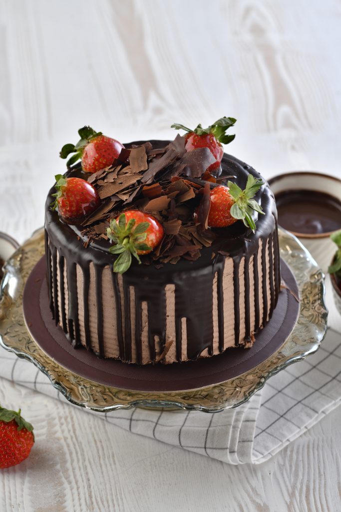 Çikolatalı Çilekli Pasta